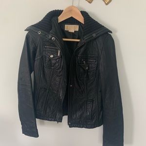 Super cute Micheal kors leather jacket